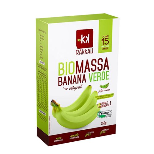 Biomassa de Banana Verde Orgânica Integral - Rakkau - 250g