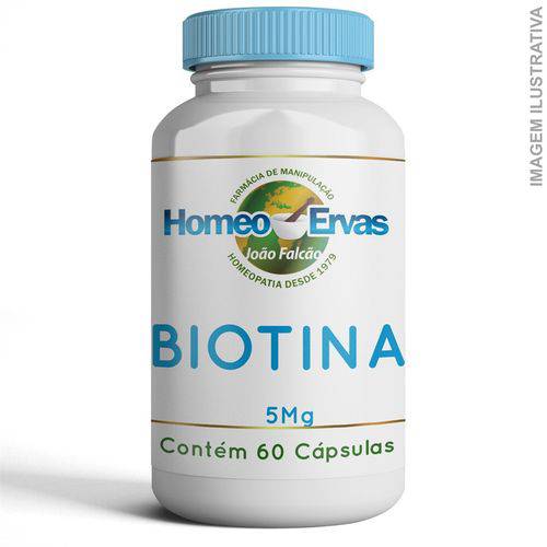 Biotina 5mg - 60 CÁPSULAS