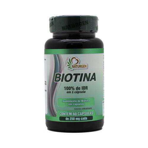 Biotina 60 Capsulas 2 Meses Vitamina H Vitamina B7 Crescimento Firmeza