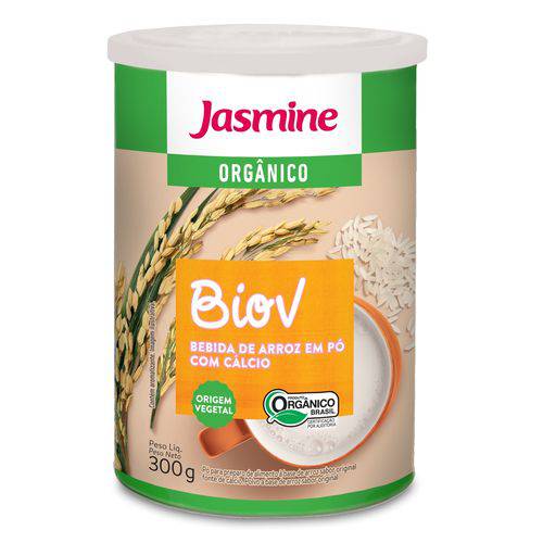 Biov Arroz + Cálcio em Pó Jasmine - 300g (rende 2 Litros)