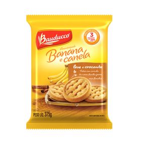 Biscoito Amanteigado Banana com Canela Bauducco 375g