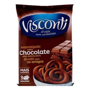 Biscoito Amanteigado de Chocolate Visconti 335g