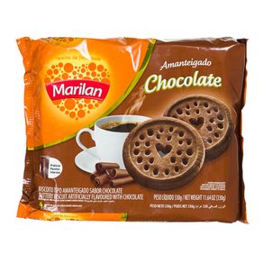 Biscoito Amanteigado Sabor Chocolate Marilan 330g