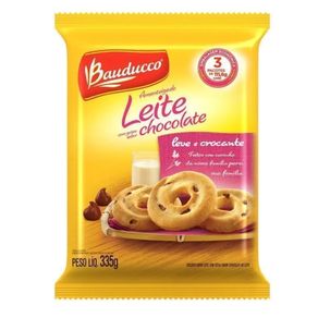 Biscoito Amanteigado Sabor Leite com Gotas de Chocolate Bauducco 335g