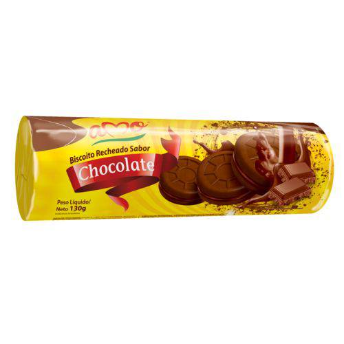 Biscoito Amo Rech Chocolate Caixa C/ 30 Peças de 130GR
