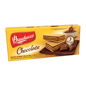 Biscoito Bauducco Wafer Recheado Chocolate 140g