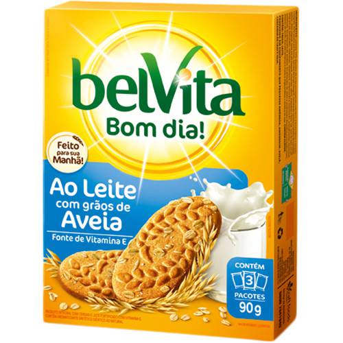 Biscoito Belvita Leite com Aveia 3 Unidades 30g (cada)