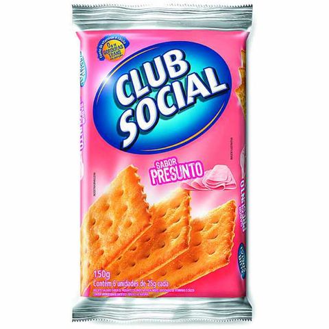 Biscoito Club Social Presunto 23,5g C/6 - Nabisco