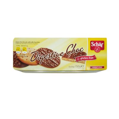 Biscoito com Coberta de Chocolate ao Leite Sem Glúten 150g - Schar