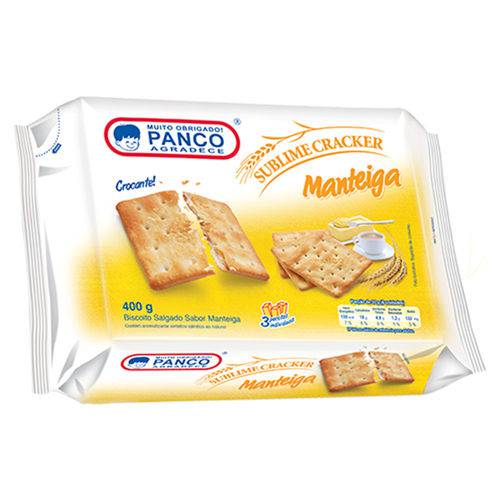 Biscoito Cracker Manteiga 400g - Panco