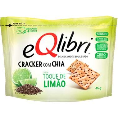 Biscoito Cracker Sabor Toque de Limão Eqlibri 45g