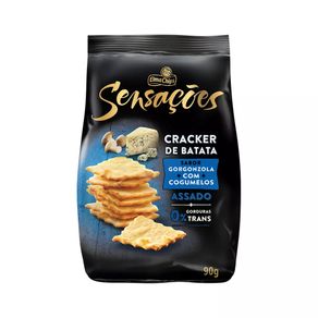 Biscoito Cracker Sensações Sabor Gorgonzola Elma Chips 90g