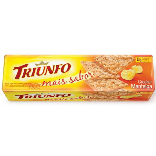 Biscoito Cream Cracker Manteiga 200g - Triunfo