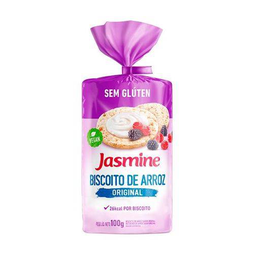 Biscoito de Arroz Original Sem Glúten 100g - Jasmine