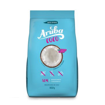 Biscoito de Coco Sem Glúten - Aruba - 100g