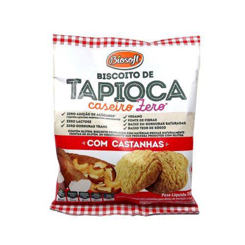 Biscoito de Tapioca com Castanhas Zero Biosoft 100g