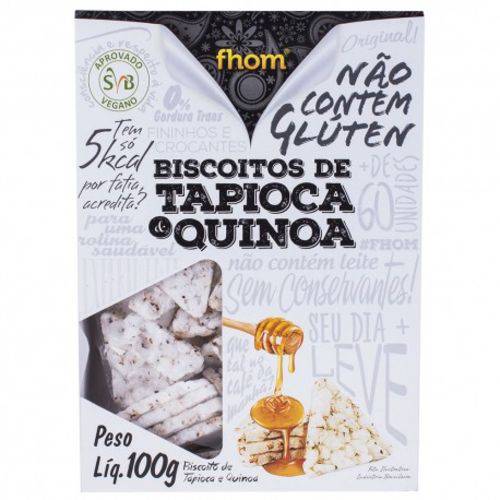 Biscoito de Tapioca com Quinoa 100gr Fhom
