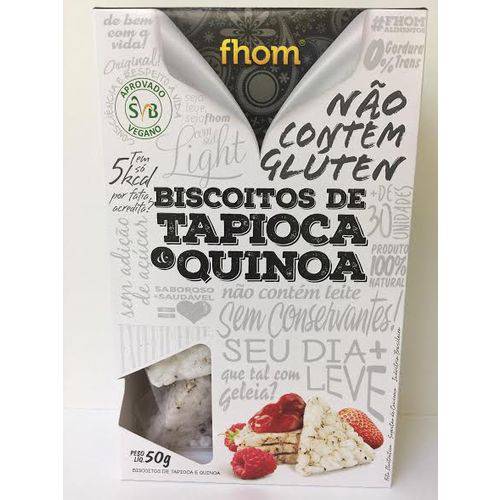 Biscoito de Tapioca e Quinoa - Fhom - 50g