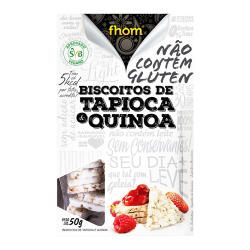 Biscoito de Tapioca e Quinoa Fhom 50g