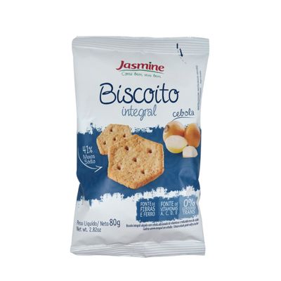 Biscoito Integral de Cebola 80g - Jasmine