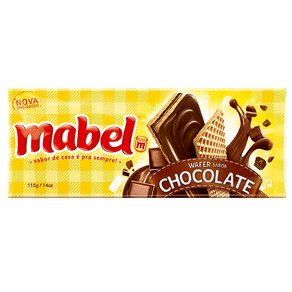 Biscoito Mabel Wafer Recheado Chocolate 115g