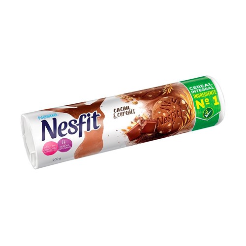 Biscoito Nesfit Sabor Cacau e Cereais com 200g