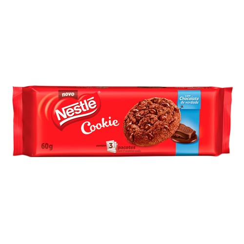 Biscoito Nestlé Cookie Chocolate 60g
