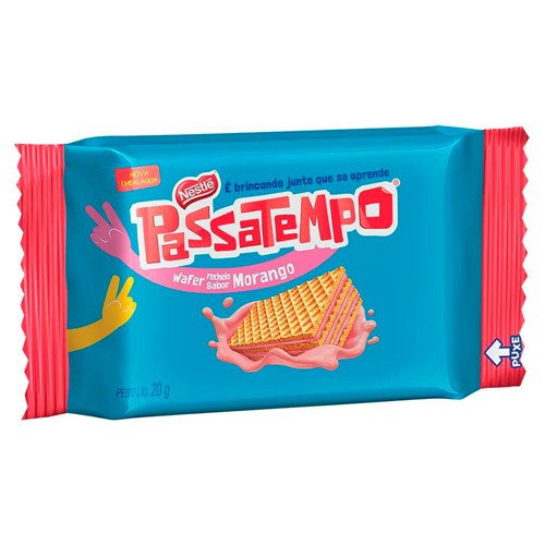 Biscoito Nestlé Passatempo Wafer Morango 20g