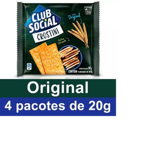 Biscoito Original Crostini Club Social 80g