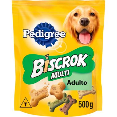 Biscoito para Cães Biscrock Multi Pedigree 500g