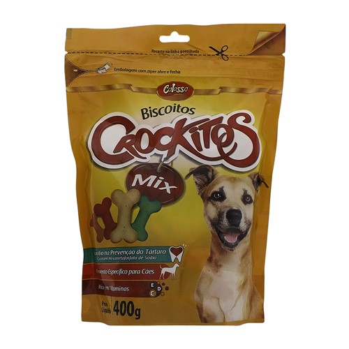 Biscoito para Cão Colosso Crockitos Mix com 400g