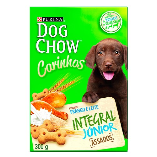 Biscoito para Cão Dog Chow Carinhos Integral Júnior Raças de Todos os Tamanhos com 300g