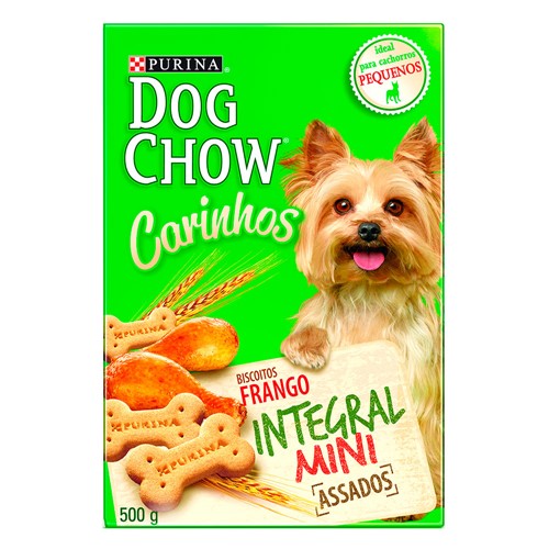 Biscoito para Cão Dog Chow Carinhos Integral Mini Raças Pequenas com 500g