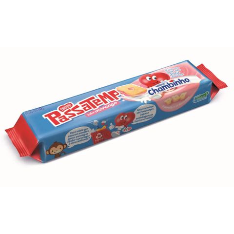 Biscoito Passatempo Recheado Chambinho 80g - Nestlé