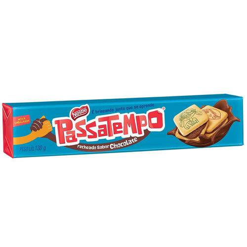 Biscoito Passatempo Recheado Chocolate 140g