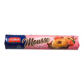 Biscoito Recheado Mousse Morango com Chocolate Adria 150g