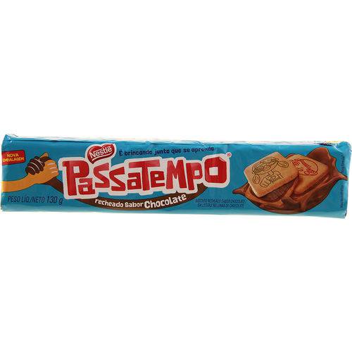 Biscoito Recheado Passatempo Chocolate 130g - Nestlé