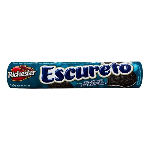 Biscoito Recheado Richester Escureto Sabor Chocolate com Baunilha com 200g