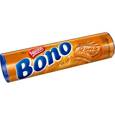 Biscoito Recheado Sabor Doce de Leite Bono Nestlé 140g