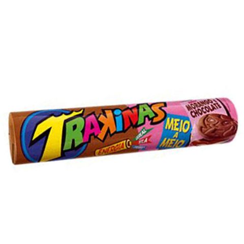 Biscoito Recheado Trakinas Morango Chocolate 136g - Nabisco