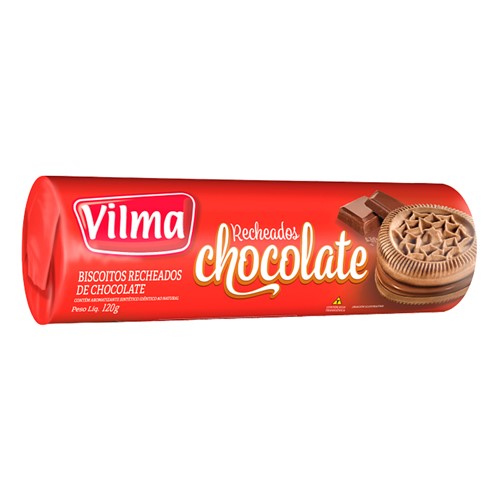 Biscoito Recheado Vilma Sabor Chocolate 120g