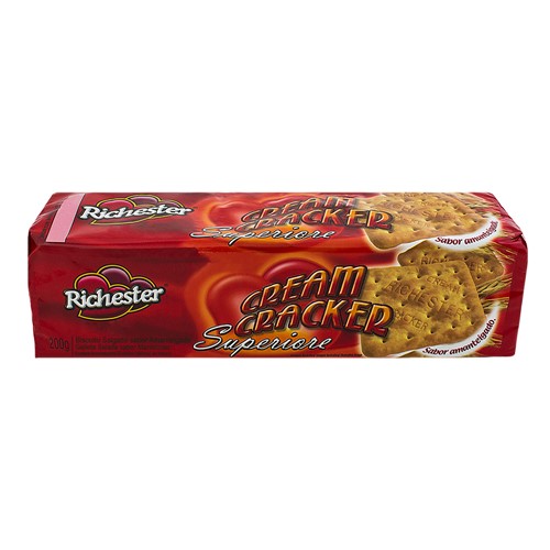 Biscoito Richester Cream Cracker Superiore com 200g