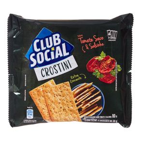Biscoito Sabor Tomate Seco e Salsinha Clube Social Crostini 80g