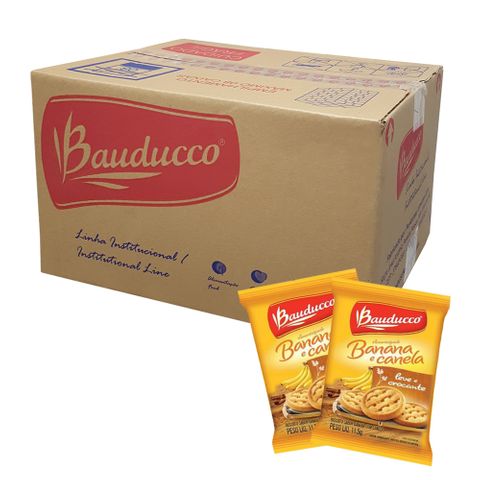 Biscoito Sache Banana Canela C/400 - Bauducco