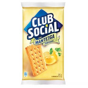 Biscoito Salgado Sabor Manteiga Club Social 141g