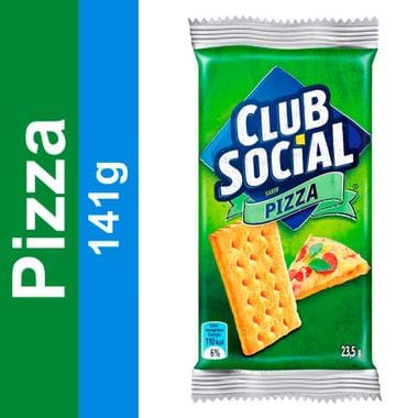 Biscoito Salgado Sabor Pizza Club Social 141g