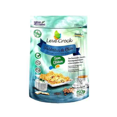Biscoito Tabletitos de Chia - Leve Crock - 150g