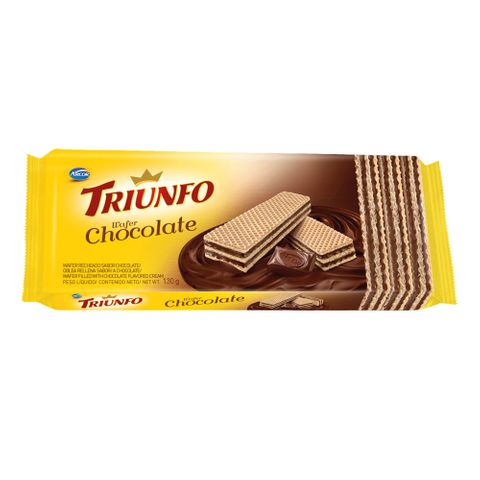 Biscoito Wafer Chocolate 115g - Triunfo