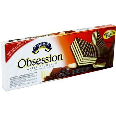 Biscoito Wafer Sabor Chocolate e Baunilha Obsession Itamaraty 110g