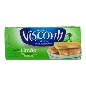 Biscoito Wafer Sabor Limão Visconti 120g